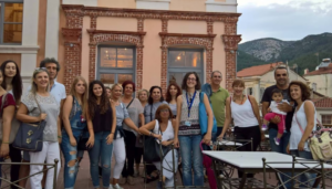 Picture during a guided tour in the Mansion of Daniel / Hadjidakis in Xanthi